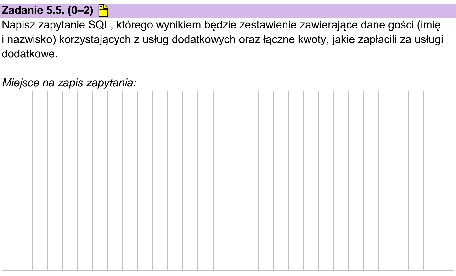 Matura próbna, grudzień 2022, zadanie 5.5