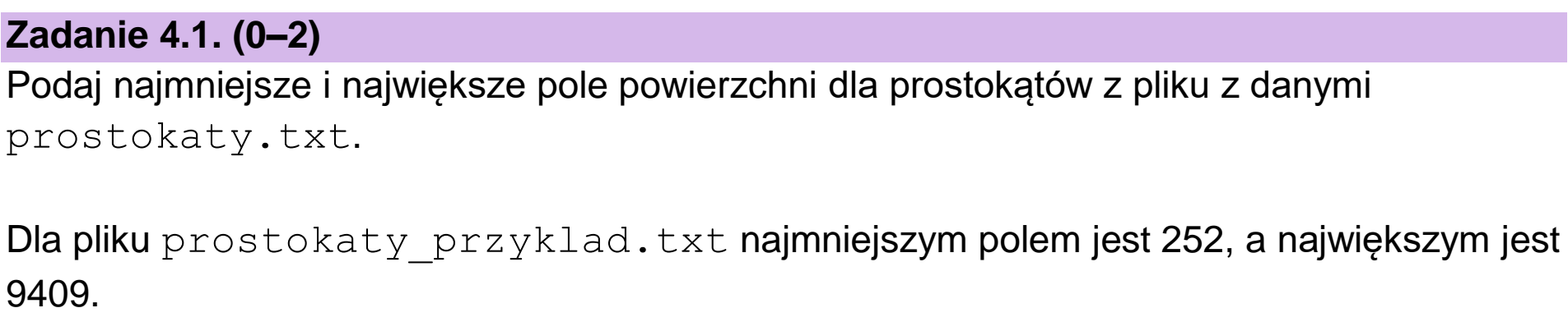 Matura próbna, grudzień 2024, zadanie 4.1