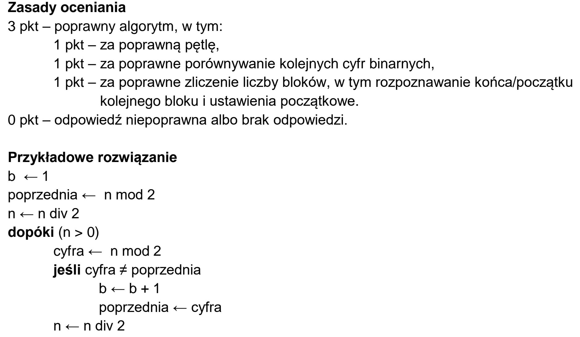 Matura, maj 2023, odpowiedź do zadania 2.1