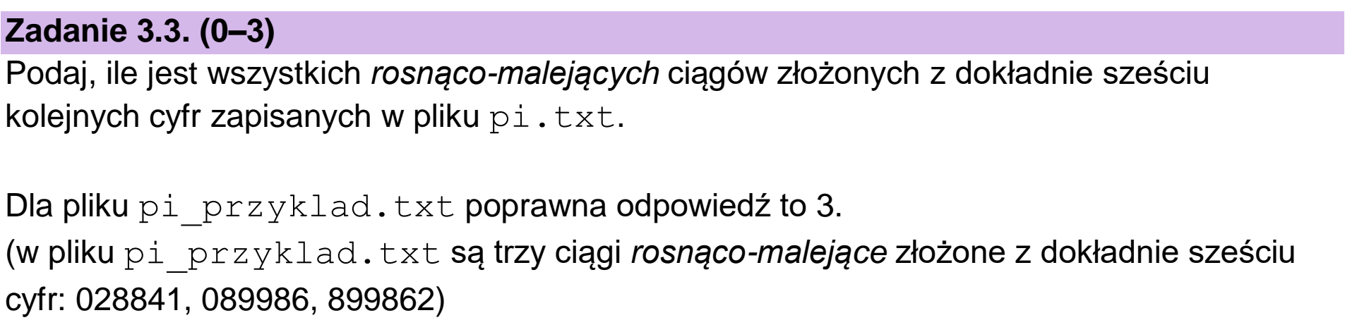 Matura, maj 2023, zadanie 3.3