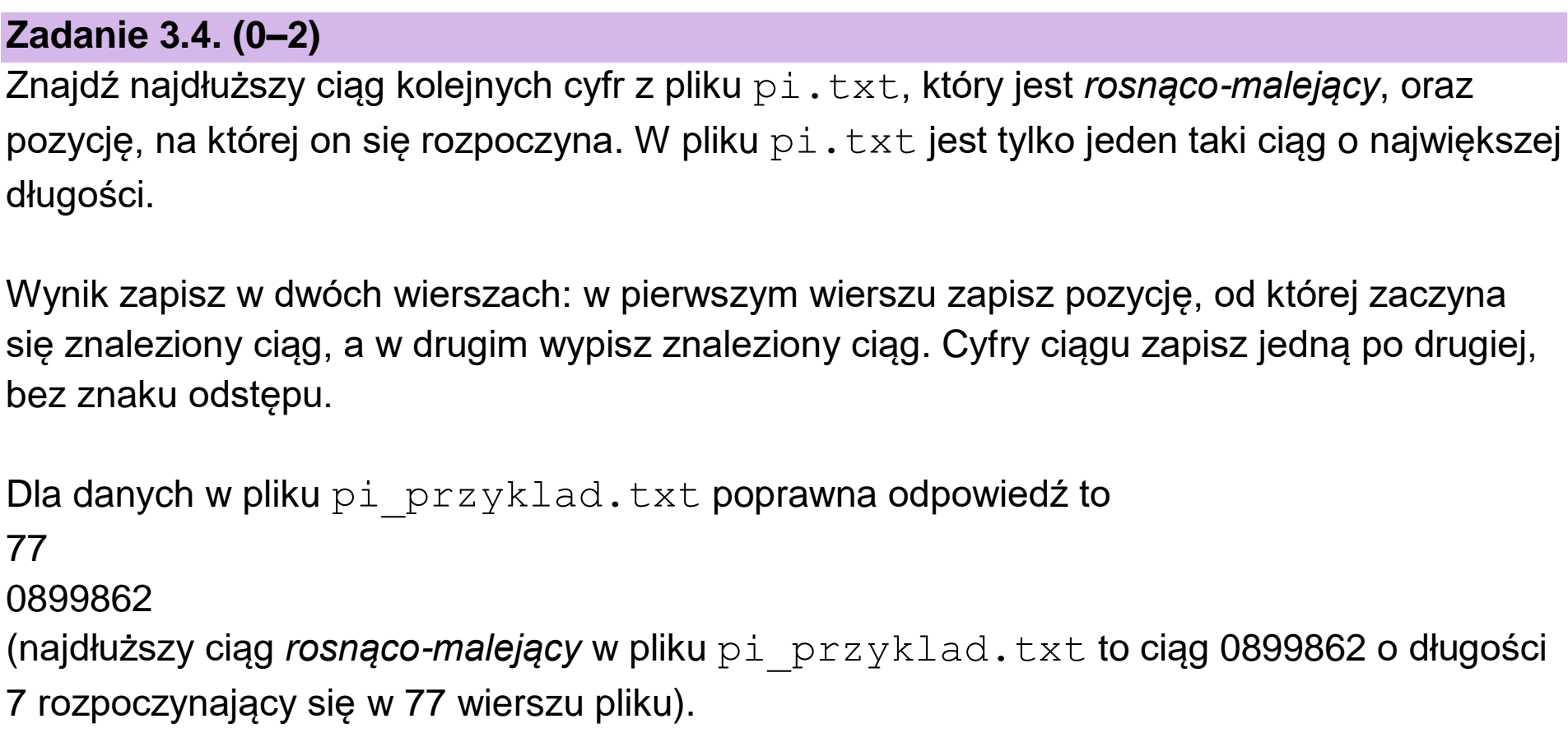 Matura, maj 2023, zadanie 3.4