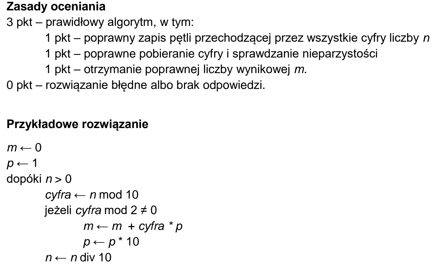 Matura, maj 2024, odpowiedź do zadania 3.1