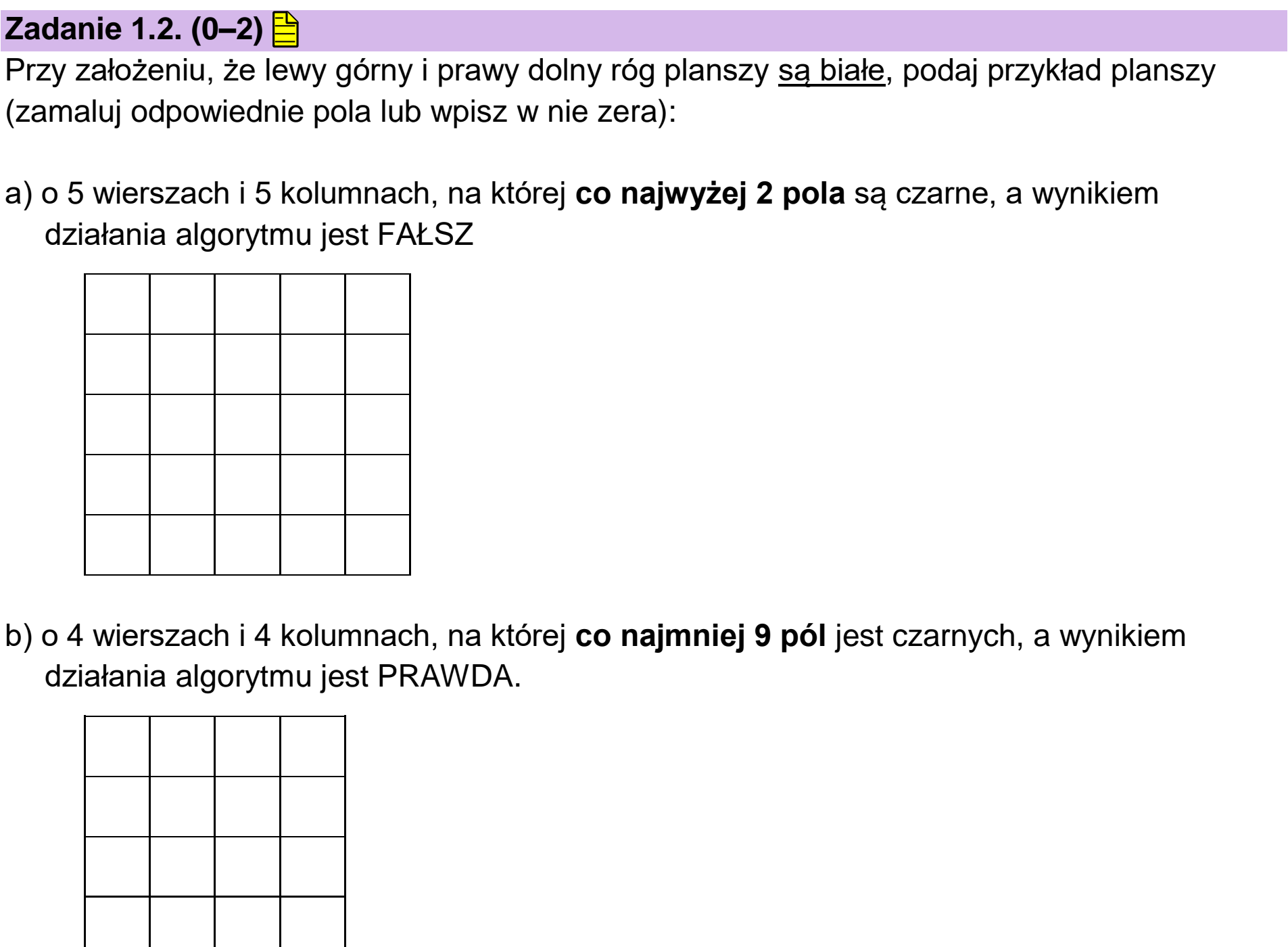 Matura, maj 2024, zadanie 1.2