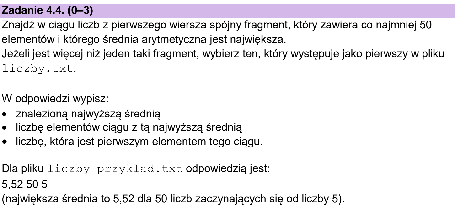 Matura, maj 2024, zadanie 4.4