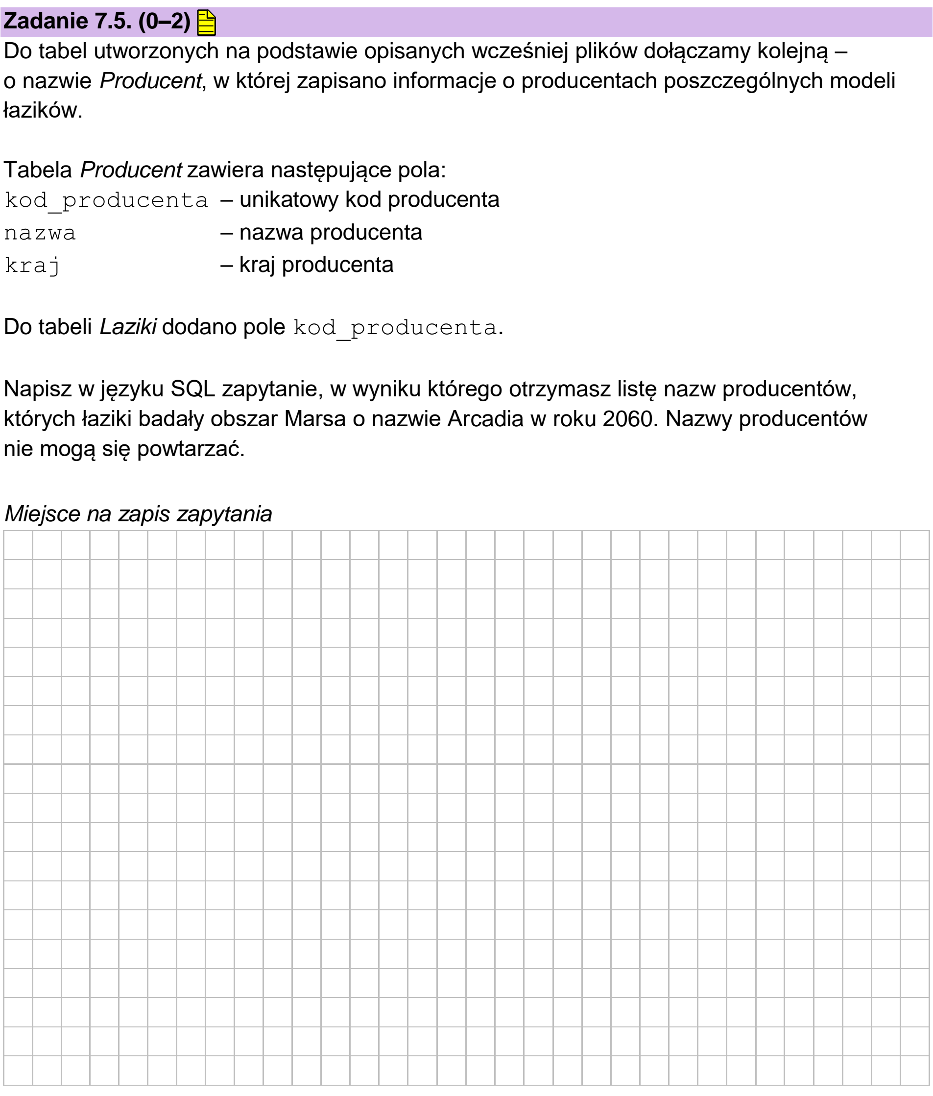 Matura, maj 2025, zadanie 7.5