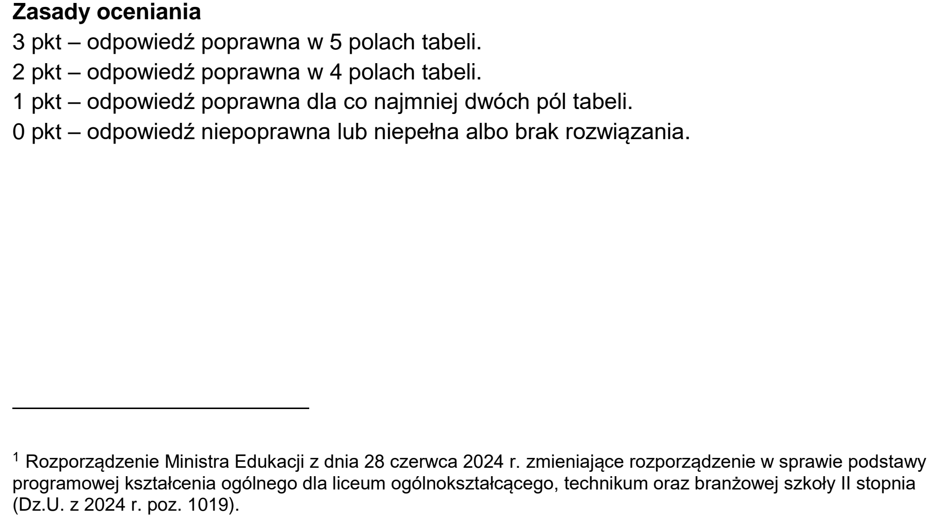 Matura, maj 2026, odpowiedź do zadania 1.1, fragment 1
