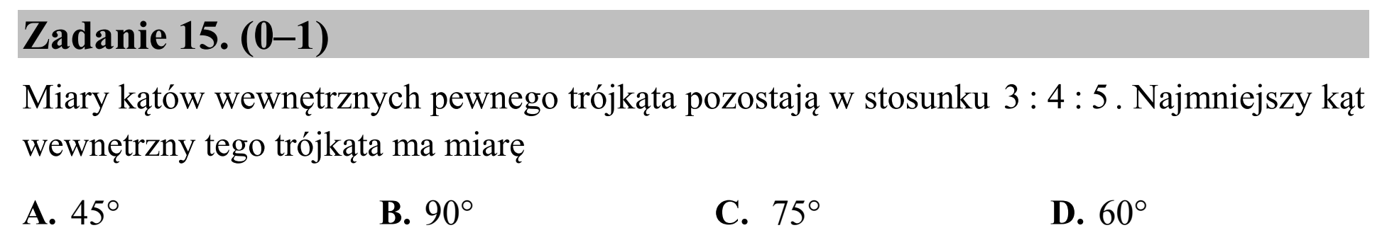 Matura dodatkowa, czerwiec 2015, podgląd zadania 15