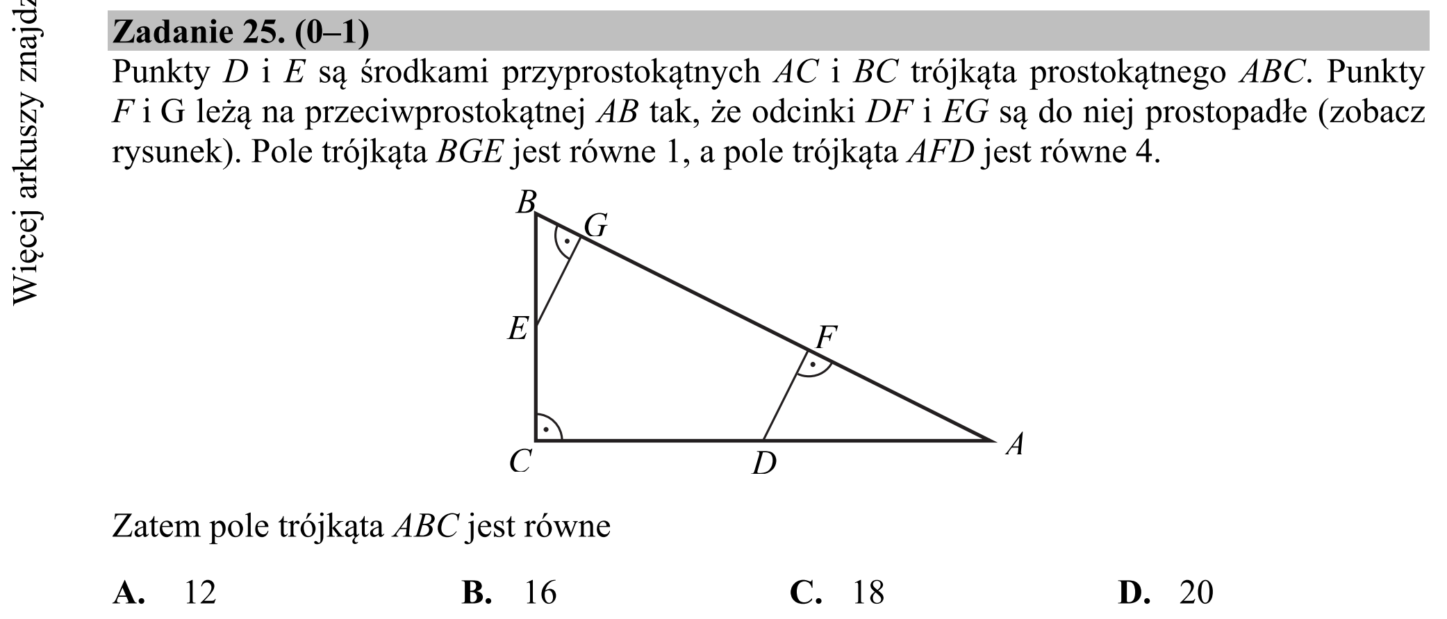 Matura dodatkowa, czerwiec 2016, podgląd zadania 25