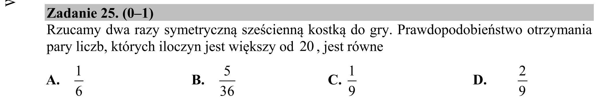 Matura dodatkowa, czerwiec 2017, podgląd zadania 25