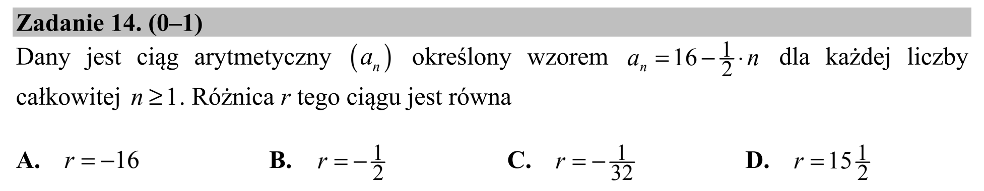 Matura dodatkowa, czerwiec 2018, podgląd zadania 14