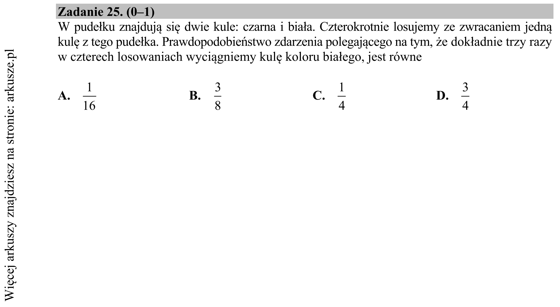 Matura dodatkowa, czerwiec 2018, podgląd zadania 25