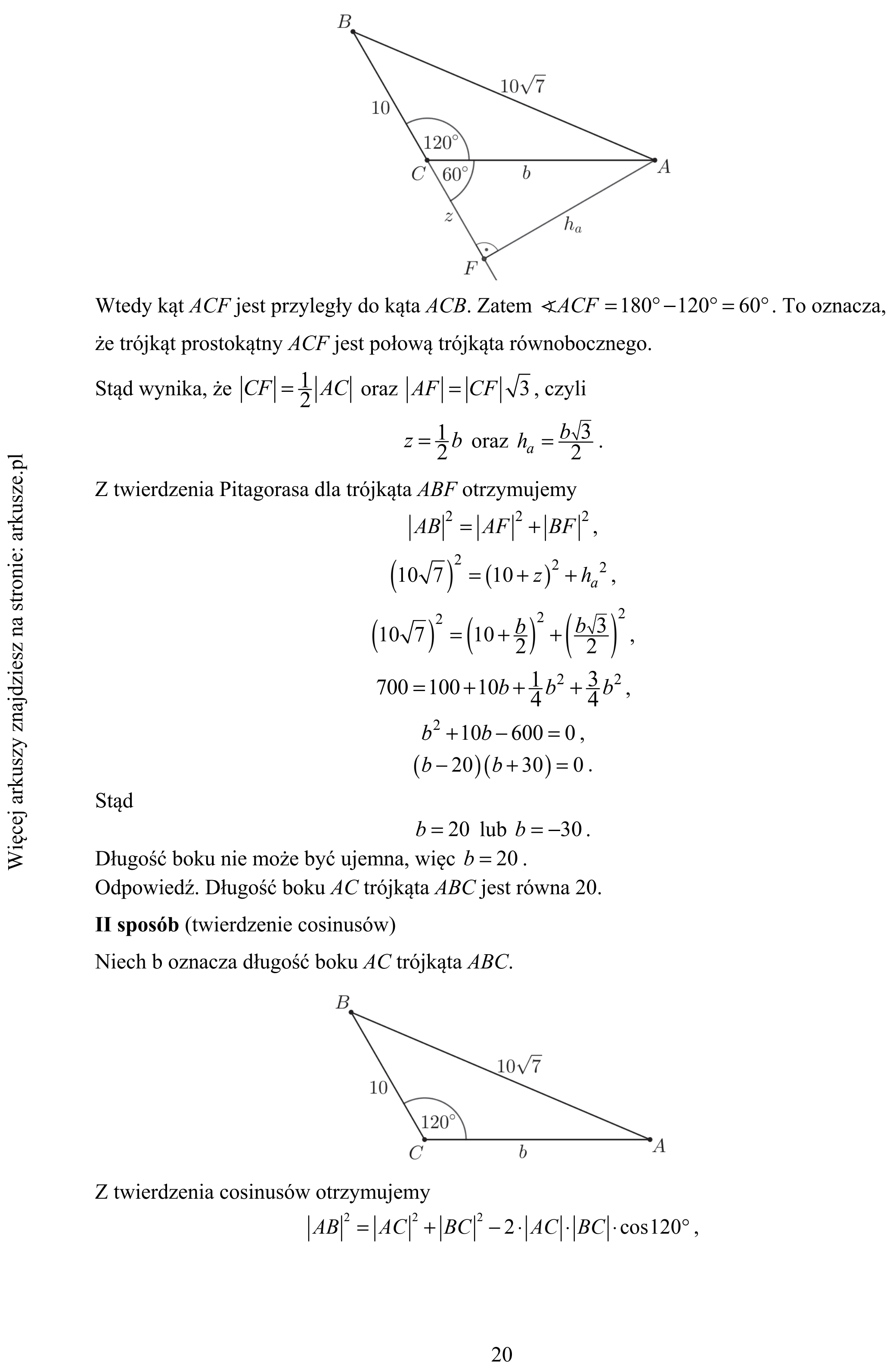 Matura dodatkowa, czerwiec 2019, odpowiedź do zadania 34, fragment 2