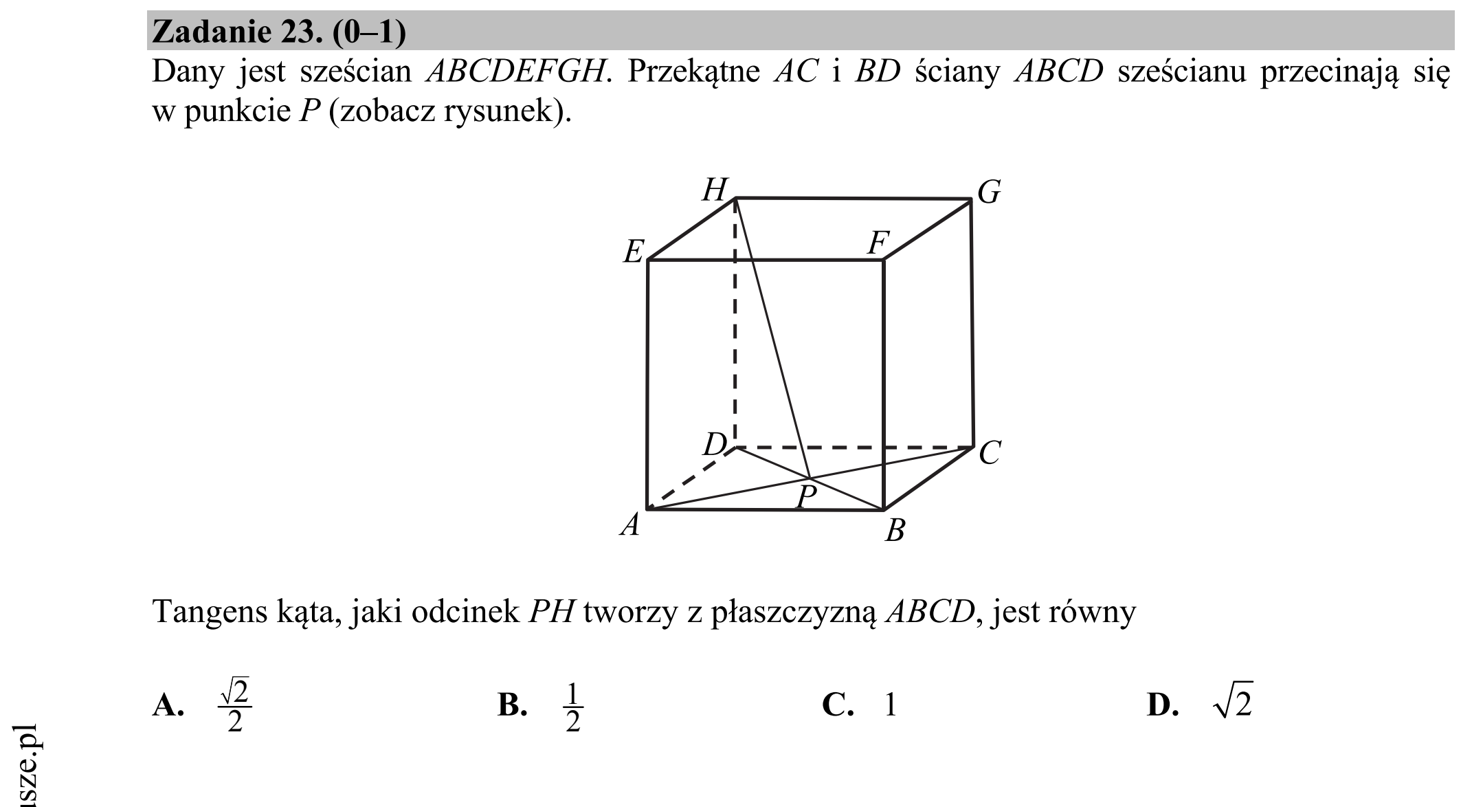 Matura dodatkowa, czerwiec 2019, podgląd zadania 23