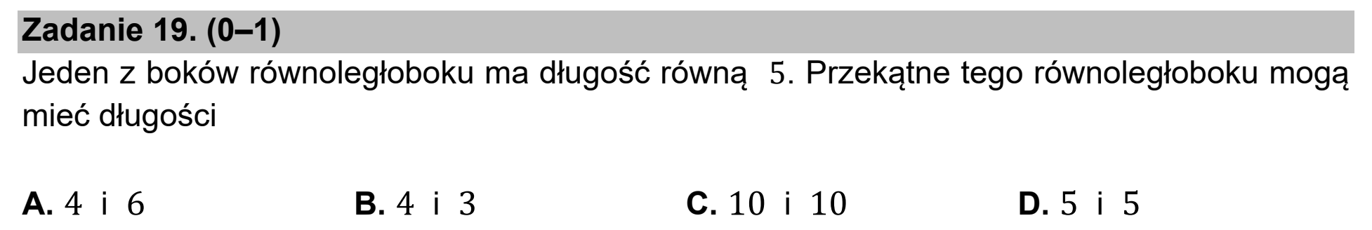 Matura dodatkowa, czerwiec 2021, podgląd zadania 19