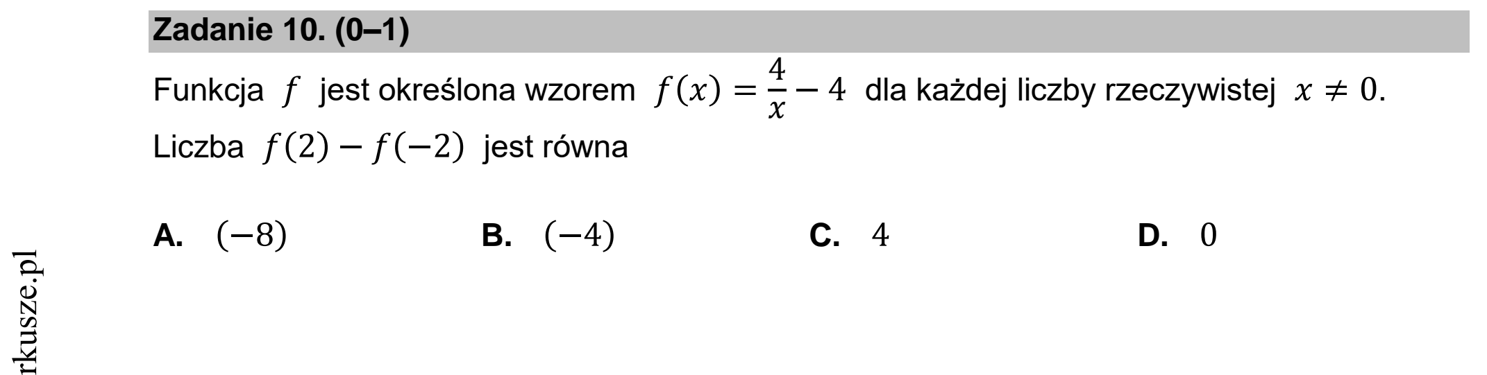 Matura dodatkowa, czerwiec 2022, zadanie 10