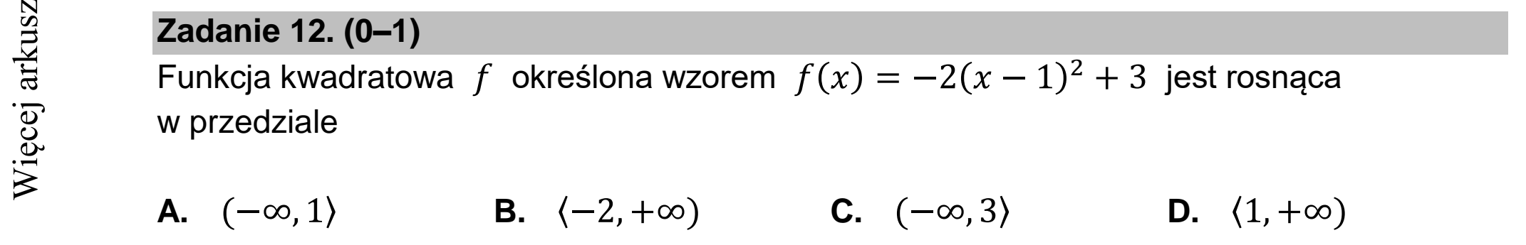 Matura dodatkowa, czerwiec 2022, zadanie 12