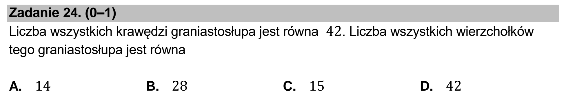 Matura dodatkowa, czerwiec 2022, zadanie 24