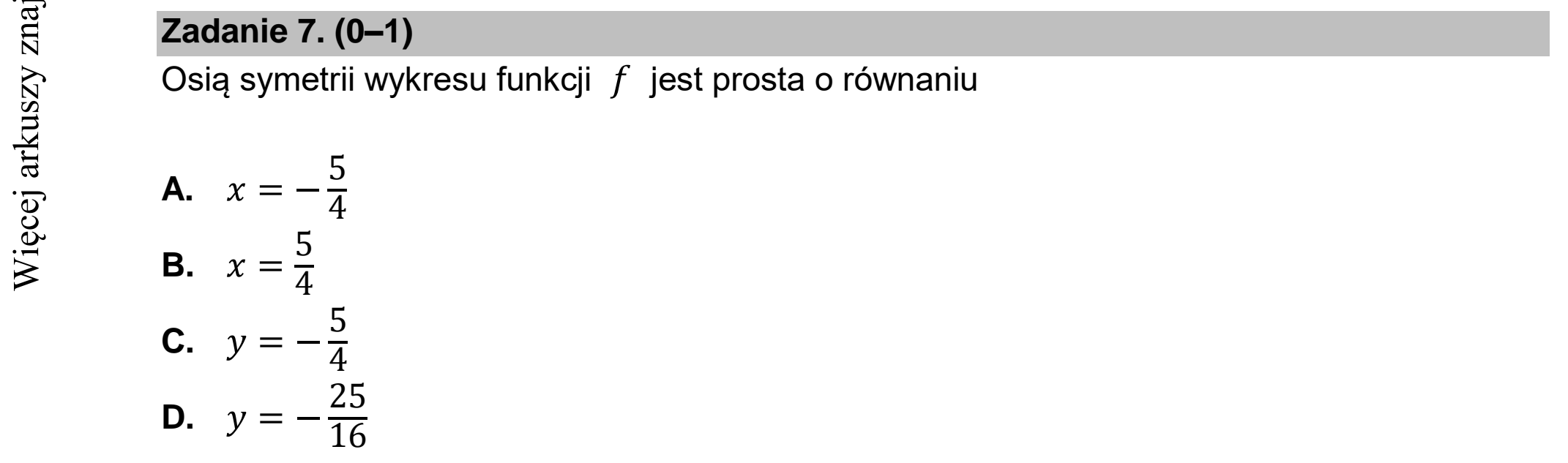 Matura dodatkowa, czerwiec 2022, zadanie 7