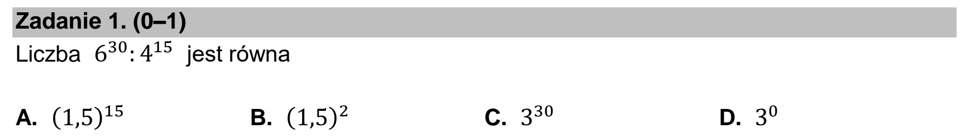 Matura dodatkowa, czerwiec 2023, zadanie 1