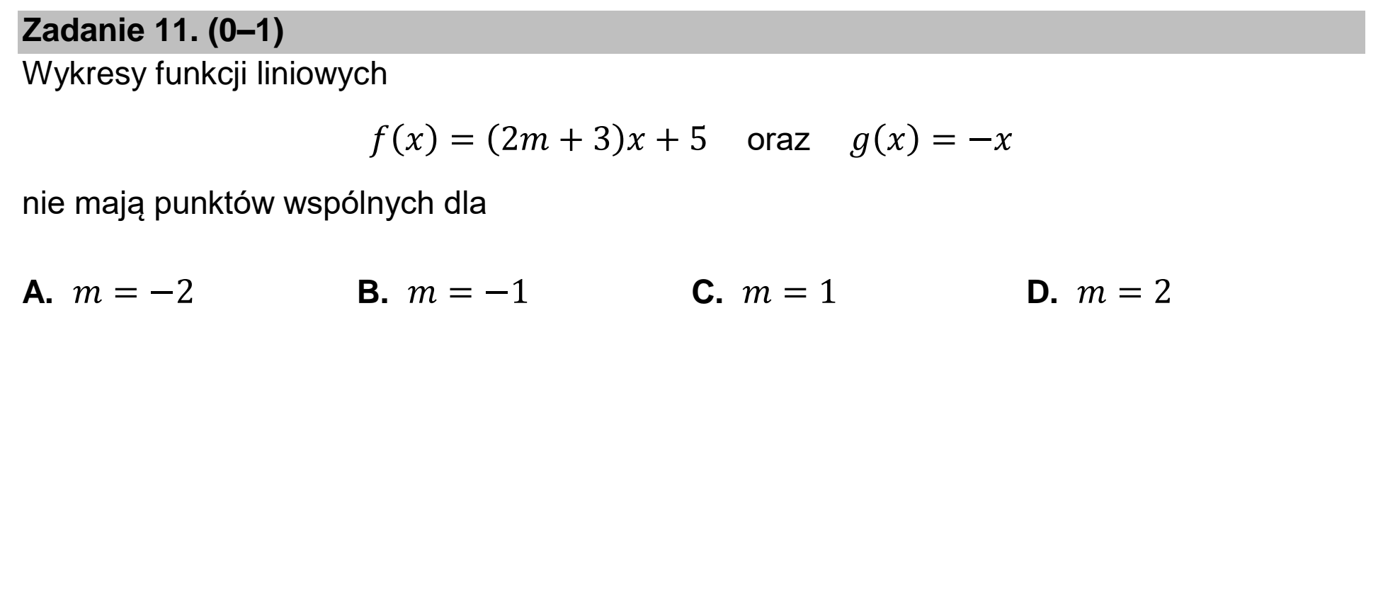 Matura dodatkowa, czerwiec 2023, zadanie 11