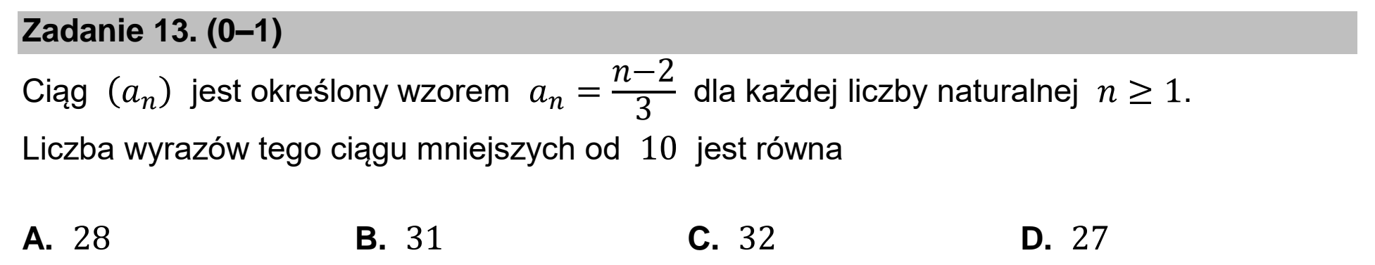 Matura dodatkowa, czerwiec 2023, zadanie 13