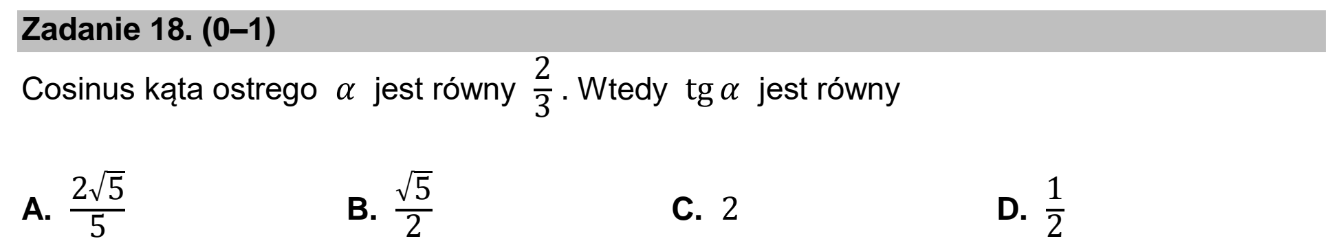 Matura dodatkowa, czerwiec 2023, zadanie 18