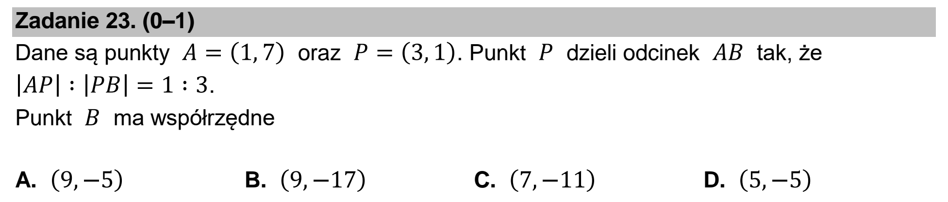 Matura dodatkowa, czerwiec 2023, zadanie 23