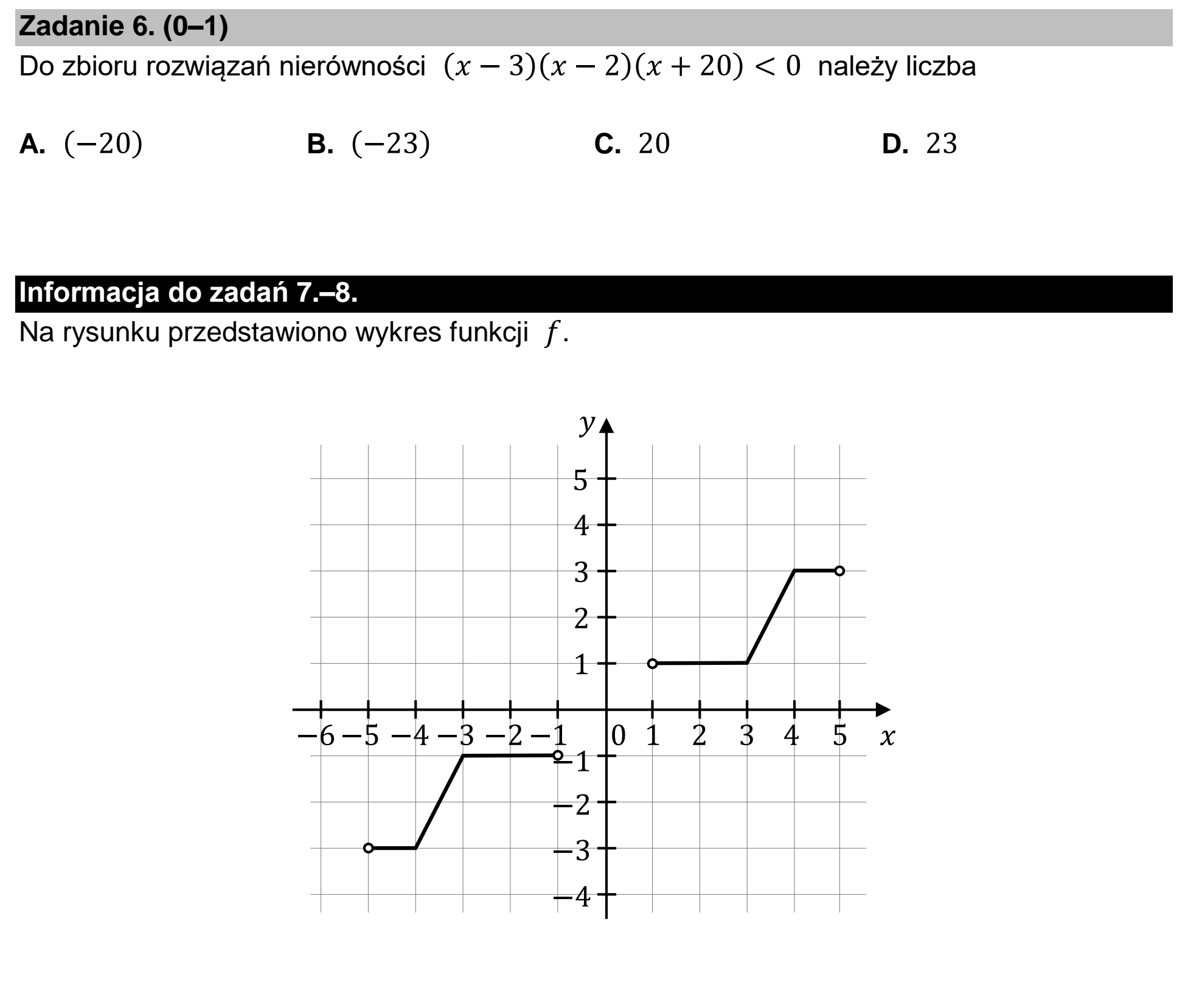 Matura dodatkowa, czerwiec 2023, zadanie 6