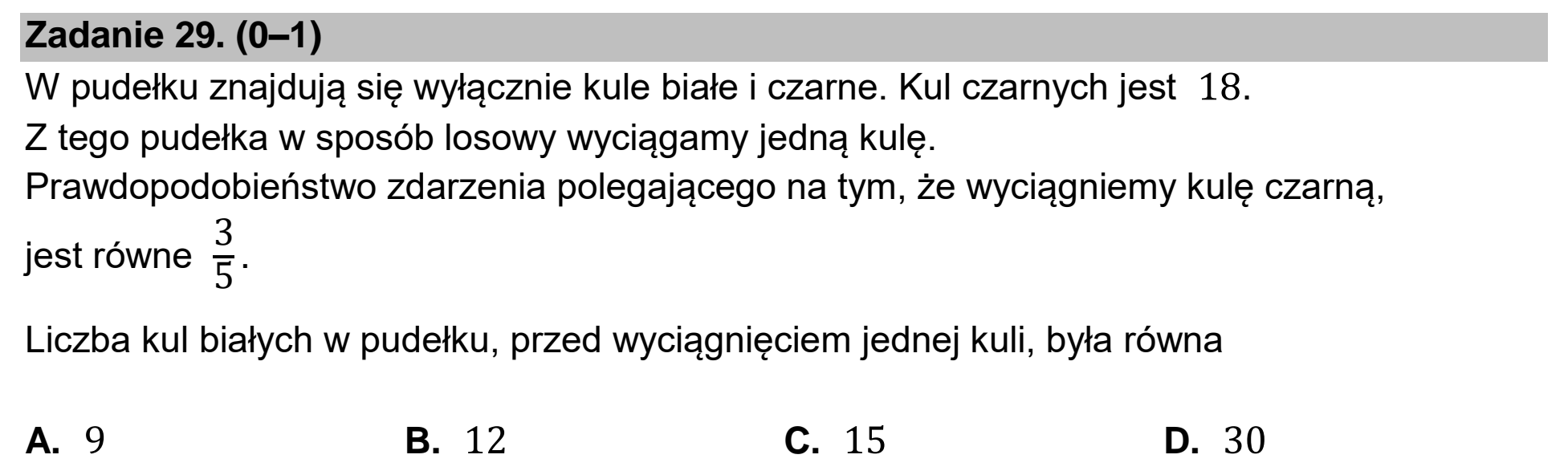Matura dodatkowa, czerwiec 2024, podgląd zadania 29