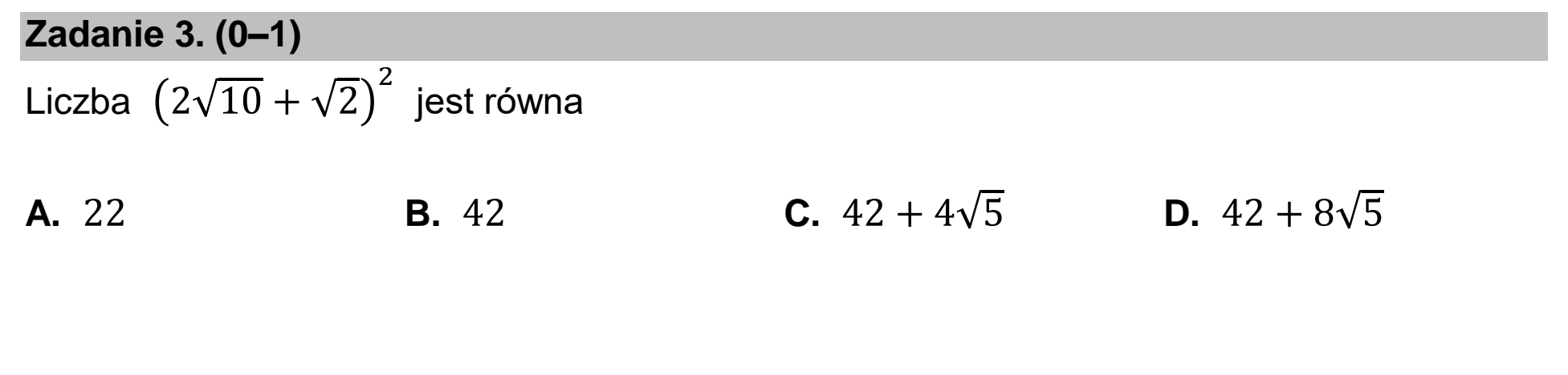 Matura dodatkowa, czerwiec 2024, zadanie 3