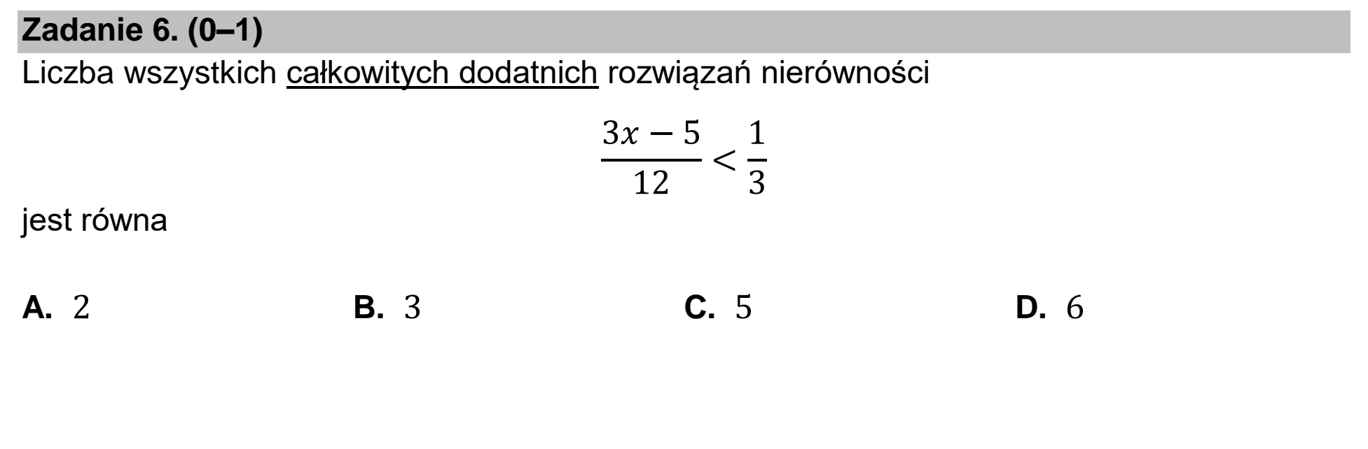 Matura dodatkowa, czerwiec 2024, zadanie 6