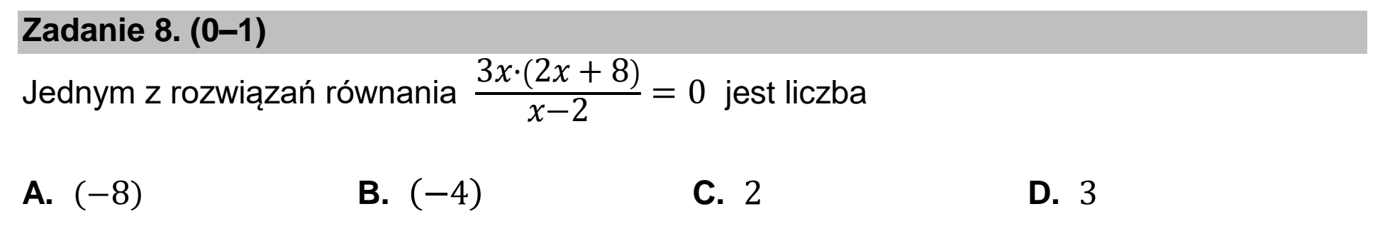 Matura dodatkowa, czerwiec 2024, zadanie 8