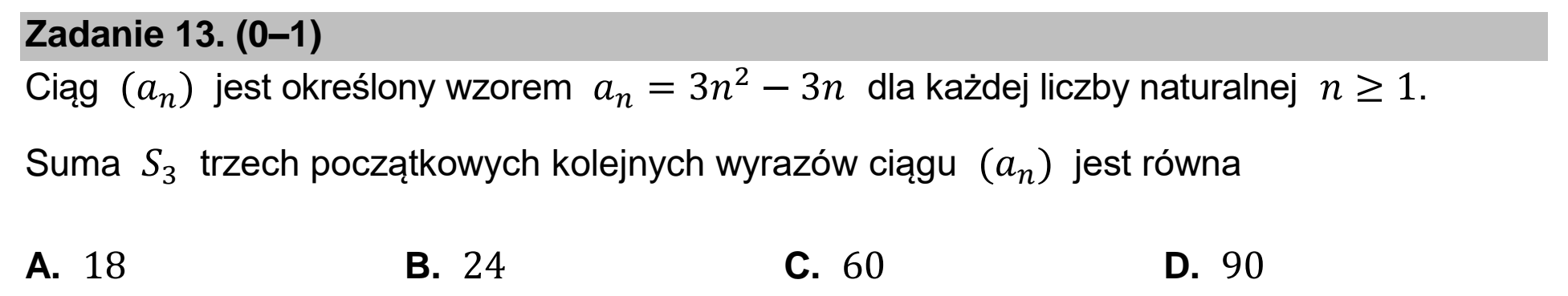 Matura dodatkowa, czerwiec 2025, zadanie 13