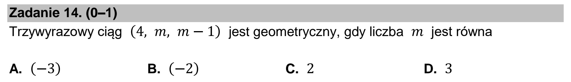 Matura dodatkowa, czerwiec 2025, zadanie 14