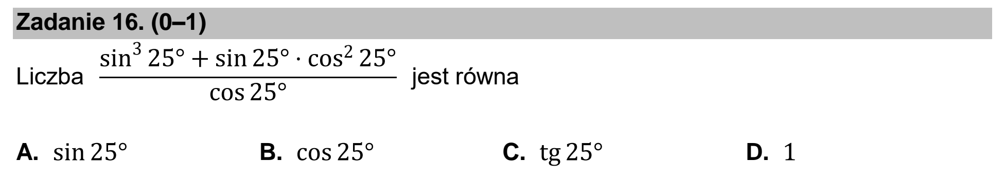 Matura dodatkowa, czerwiec 2025, zadanie 16