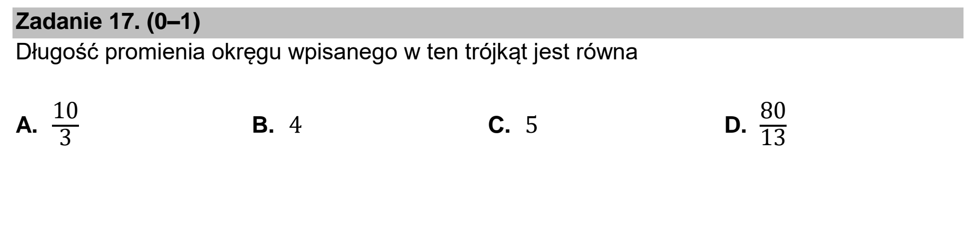 Matura dodatkowa, czerwiec 2025, zadanie 17