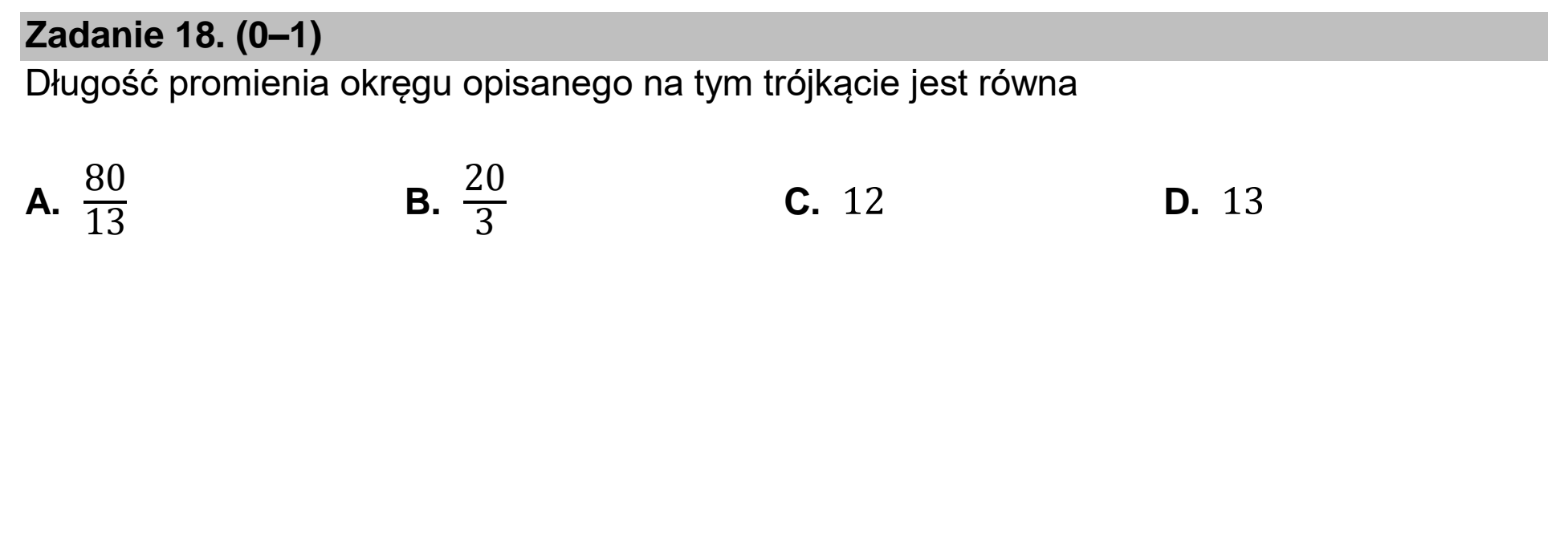 Matura dodatkowa, czerwiec 2025, zadanie 18