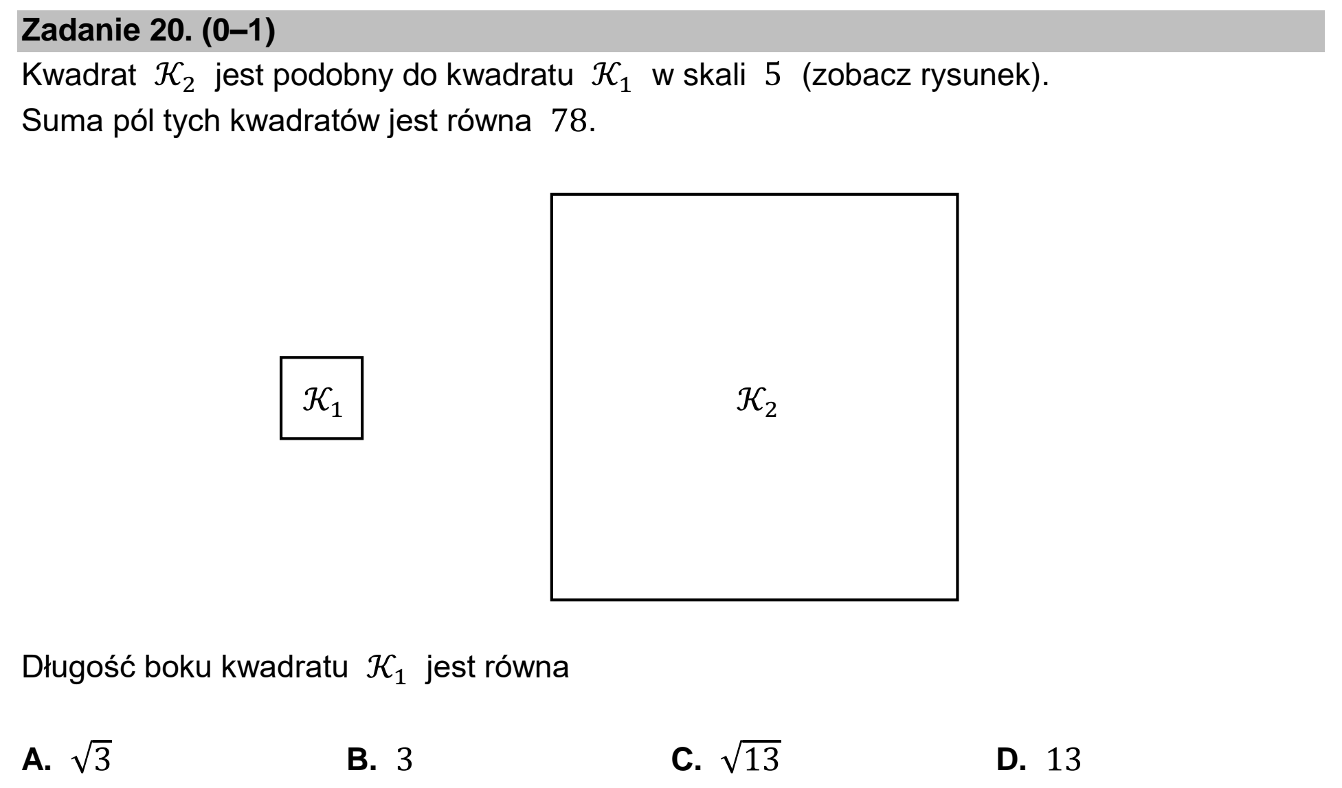 Matura dodatkowa, czerwiec 2025, podgląd zadania 20