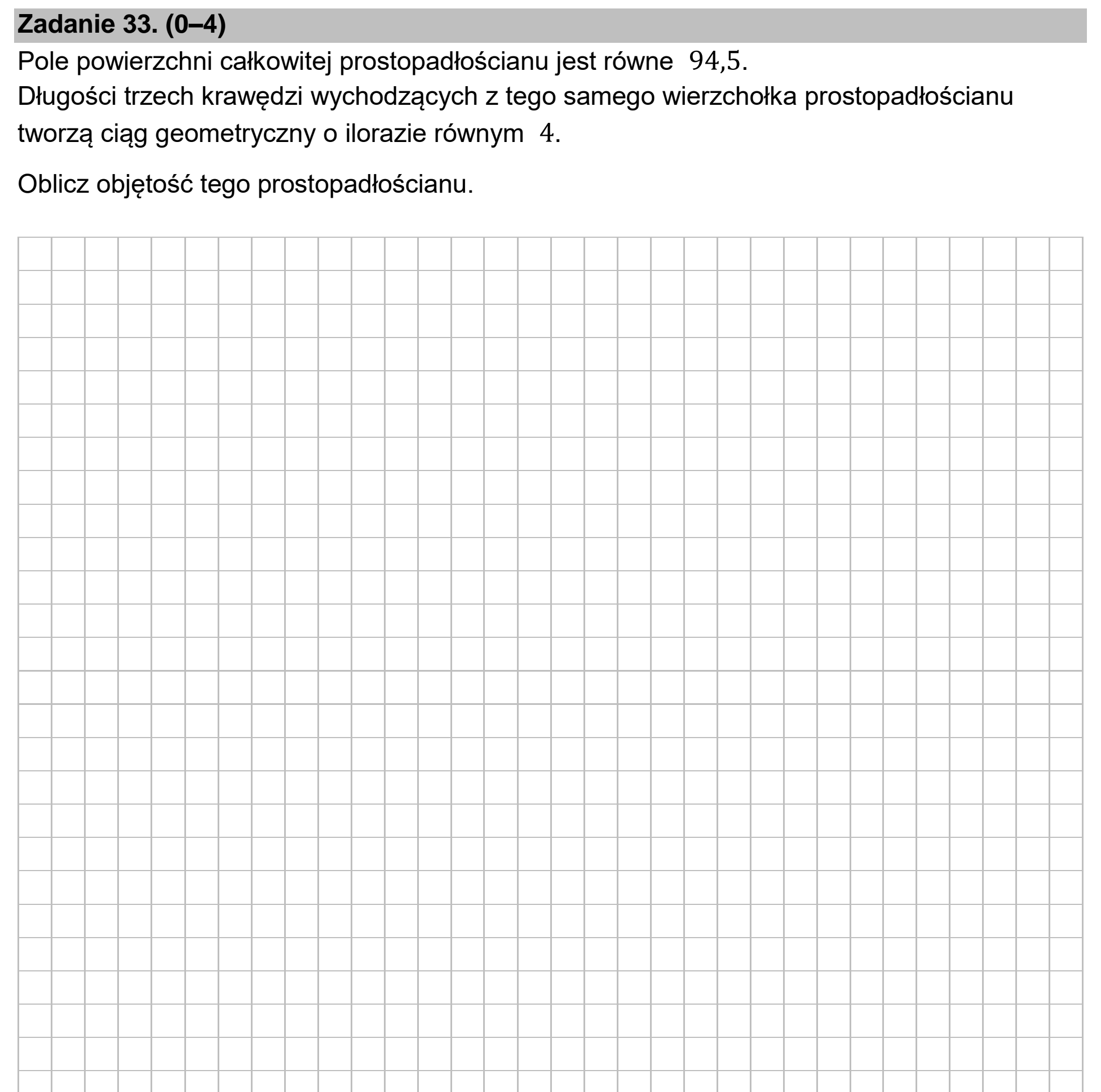 Matura dodatkowa, czerwiec 2025, zadanie 33