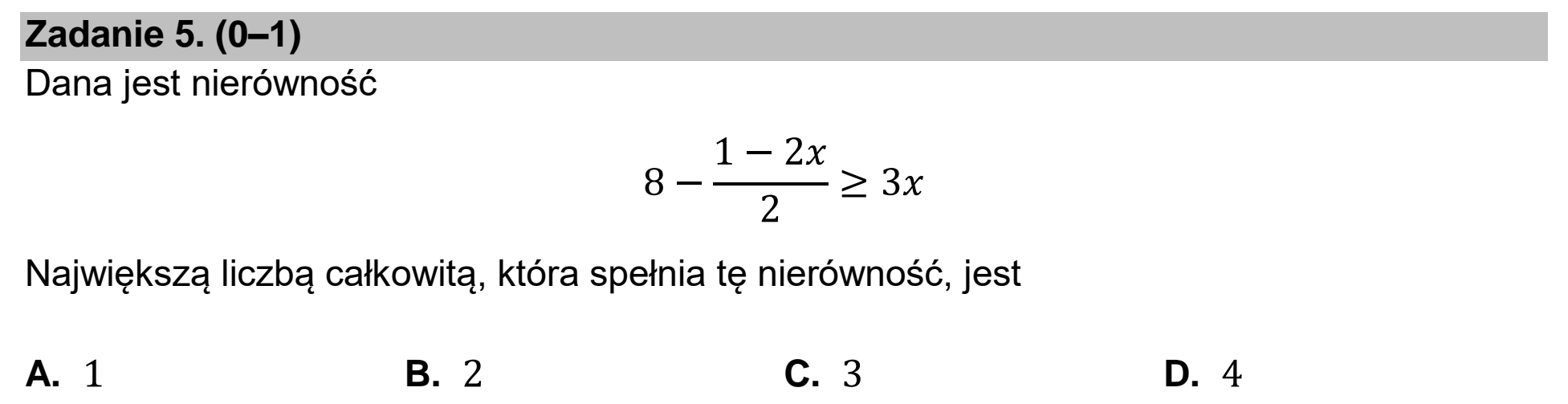 Matura dodatkowa, czerwiec 2025, zadanie 5