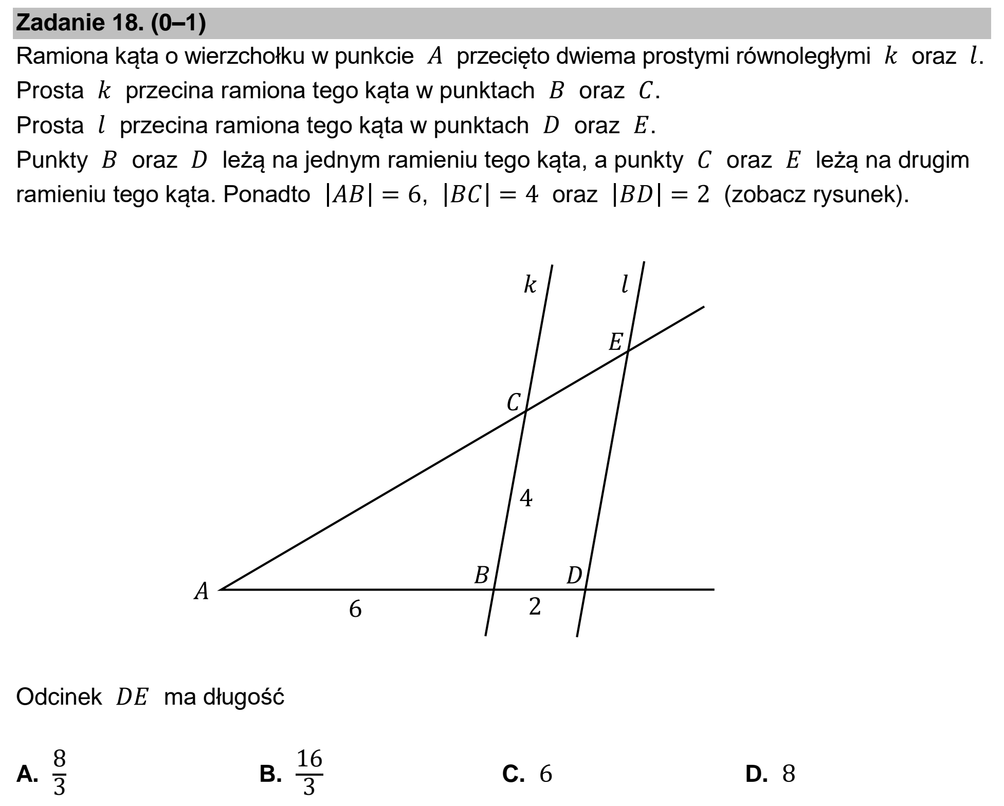 Matura dodatkowa, czerwiec 2026, zadanie 18