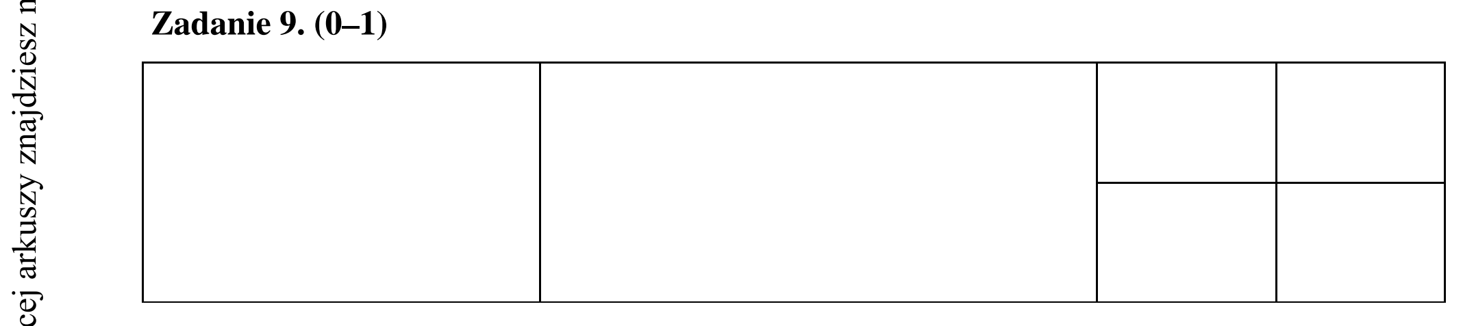 Matura dodatkowa, lipiec 2020, odpowiedź do zadania 9