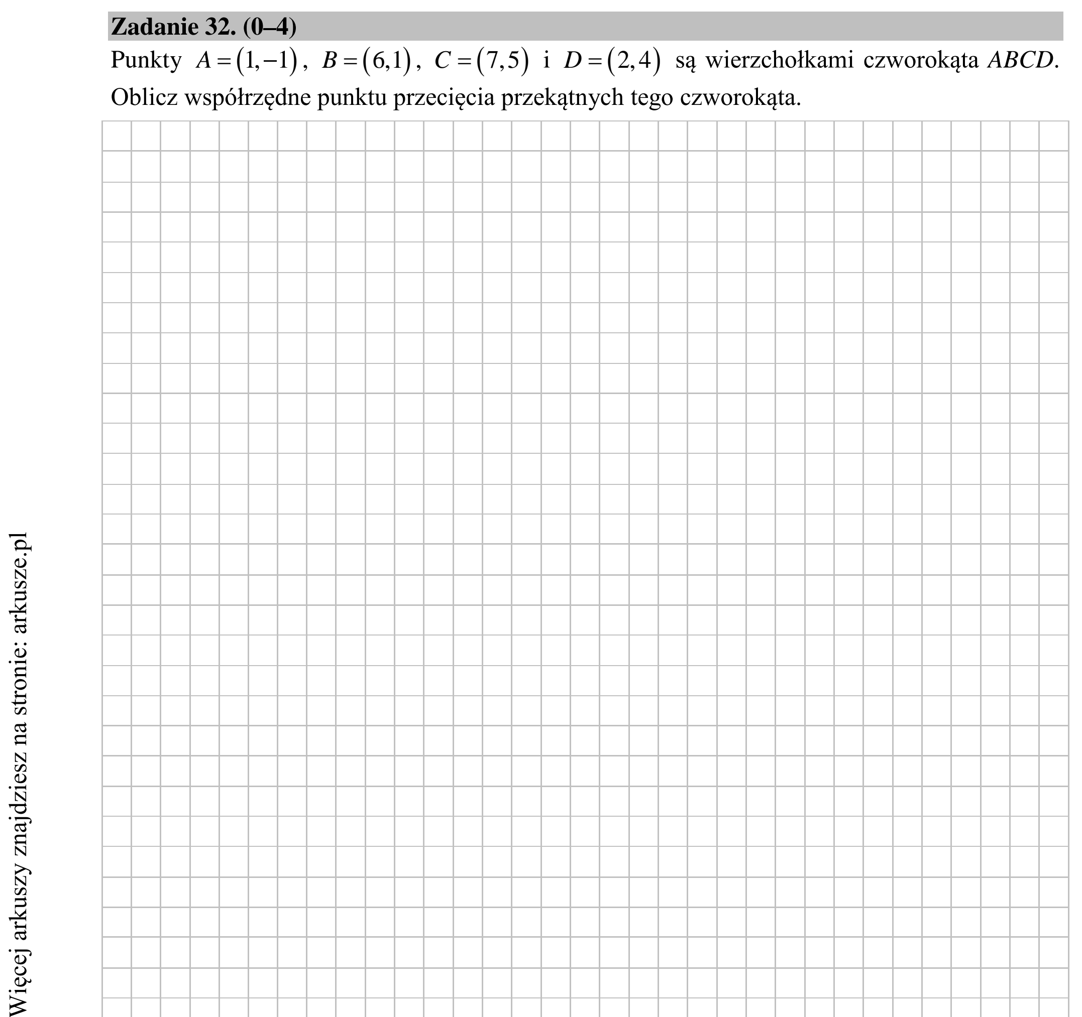 Matura dodatkowa, lipiec 2020, zadanie 32