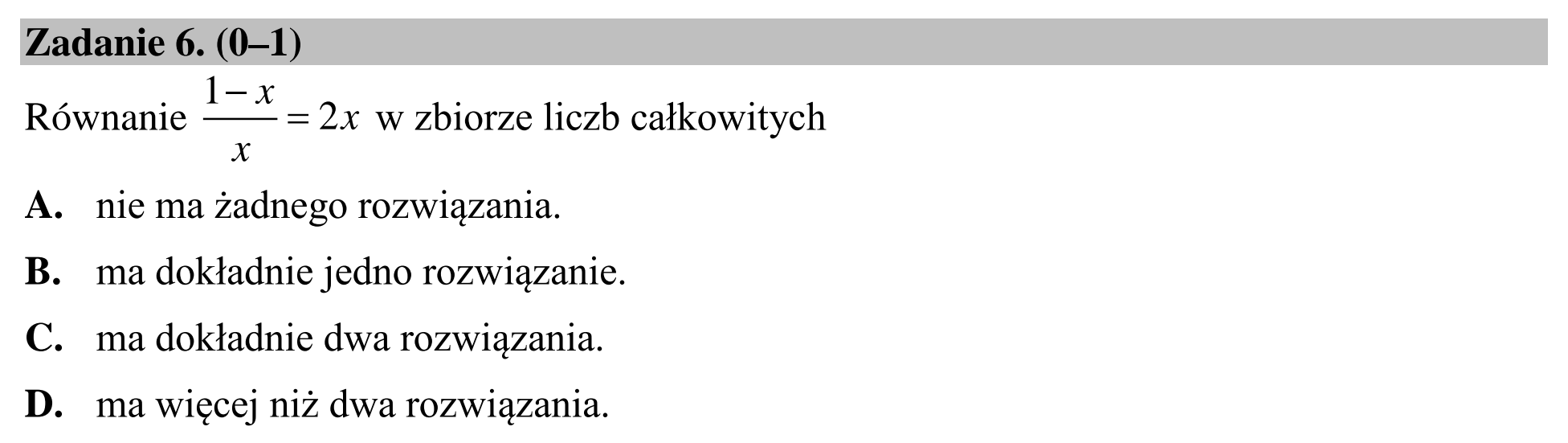 Matura dodatkowa, lipiec 2020, zadanie 6