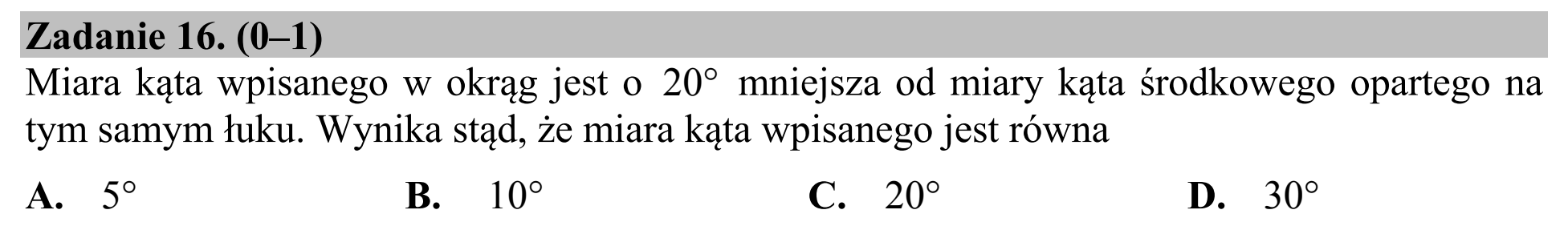 Matura, maj 2015, podgląd zadania 16