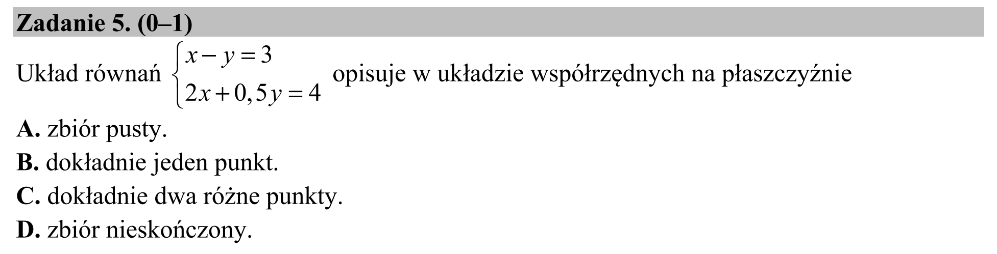 Matura, maj 2015, podgląd zadania 5