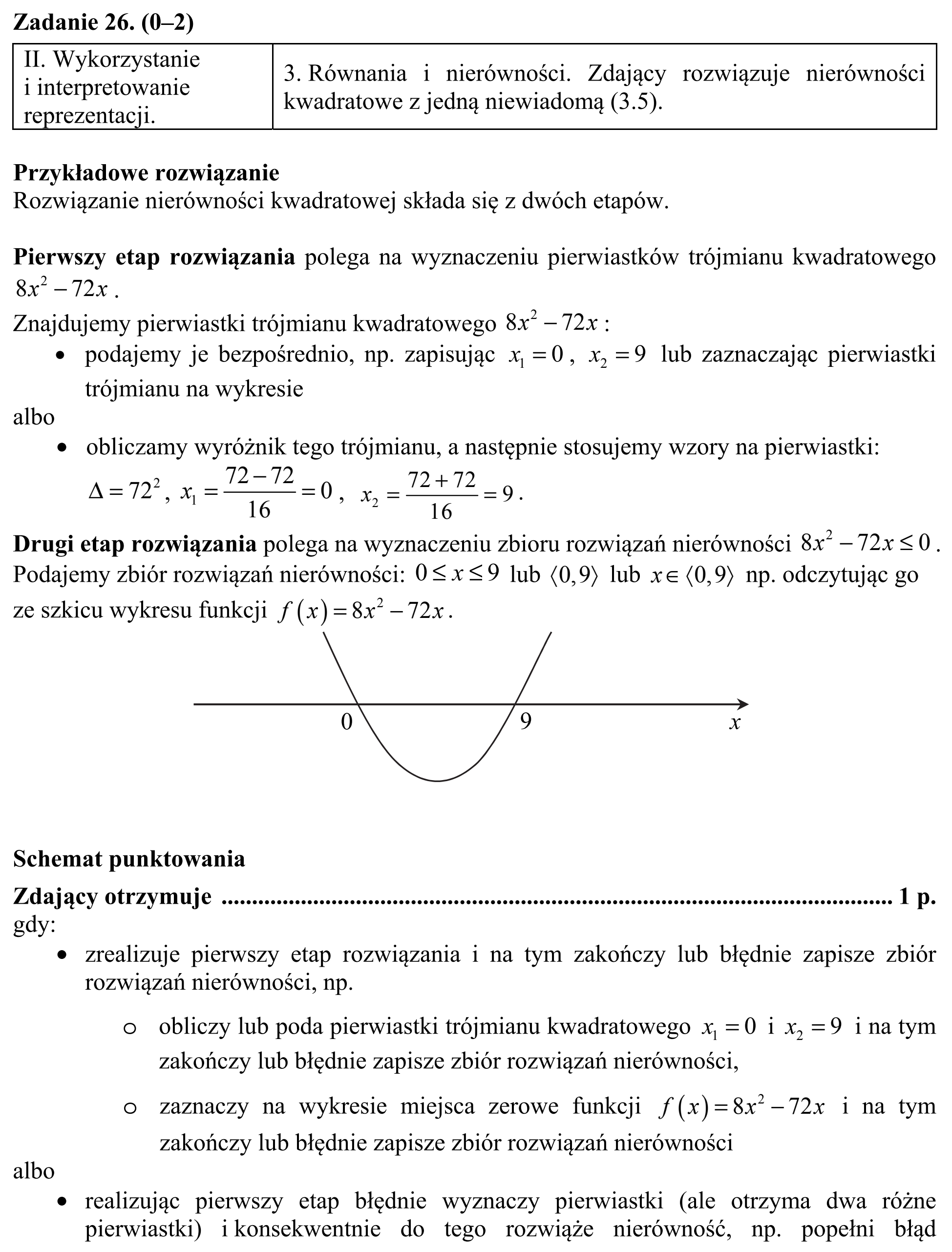 Matura, maj 2017, odpowiedź do zadania 26, fragment 1