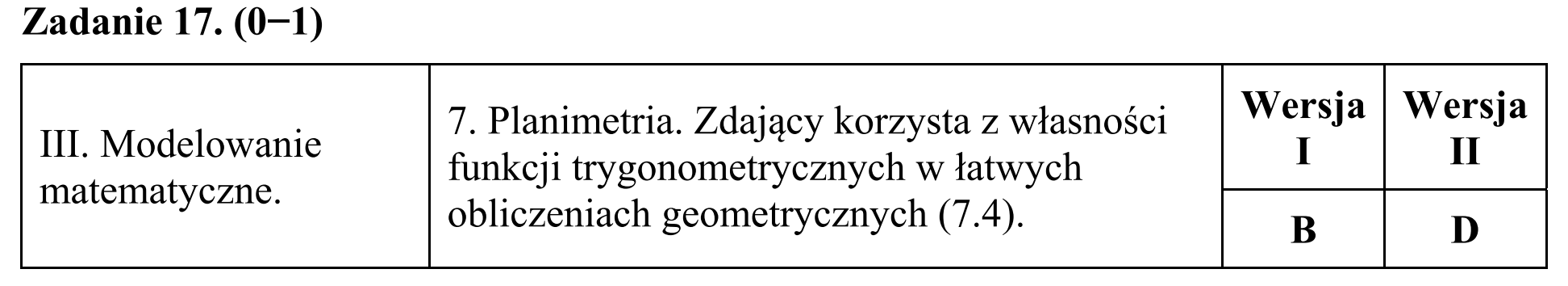 Matura, maj 2018, odpowiedź do zadania 17