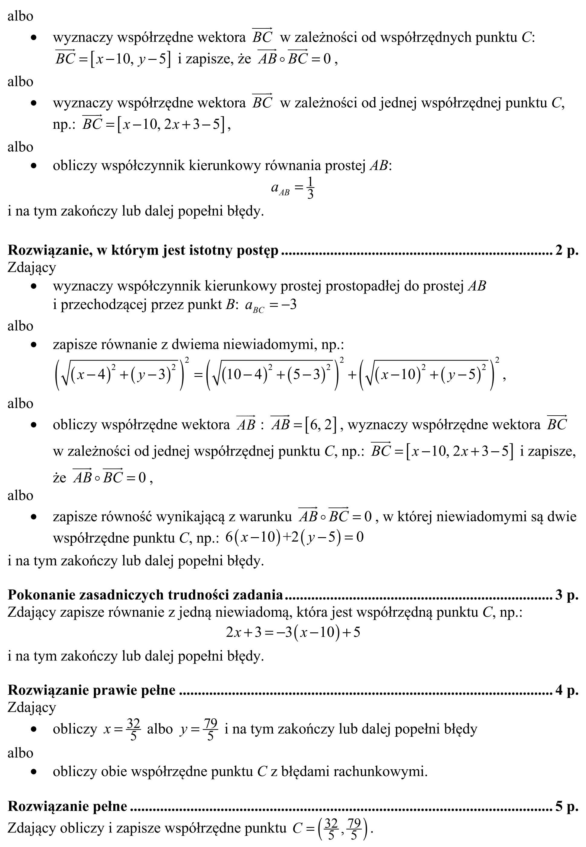 Matura, maj 2018, odpowiedź do zadania 32, fragment 3
