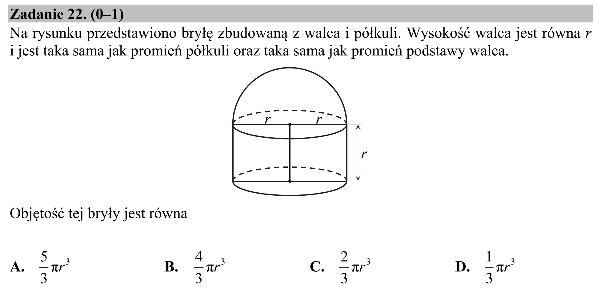 Matura, maj 2018, podgląd zadania 22